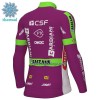Wielershirt 2022 Bardiani-CSF Faizane Winter Thermal Fleece - Lila Groen